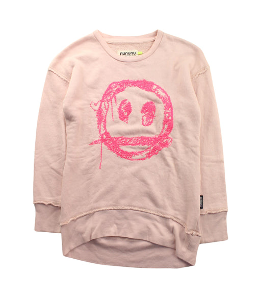 A Pink Crewneck Sweatshirts from Nununu in size 6T for girl. (Front View)