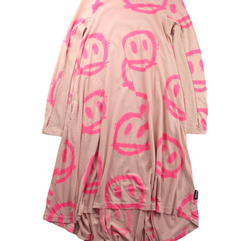 A Pink Long Sleeve Dresses from Nununu in size 6T for girl. (Front View)
