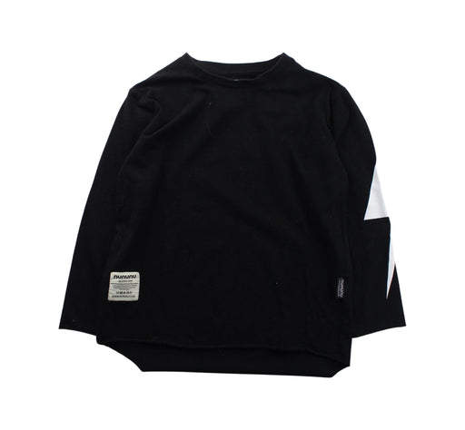 A Black Long Sleeve T Shirts from Nununu in size 4T for boy. (Front View)