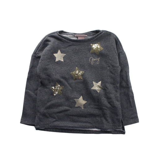 A Grey Crewneck Sweatshirts from Juicy Couture in size 4T for girl. (Front View)