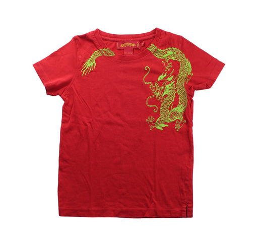 A Red Short Sleeve T Shirts from Shanghai Tang in size 6T for girl. (Front View)