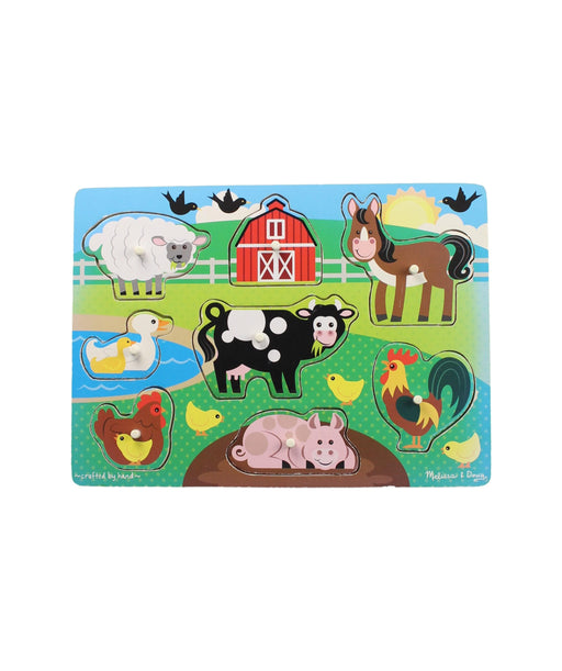 A Green Board Games & Puzzles from Melissa & Doug in size O/S for neutral. (Front View)