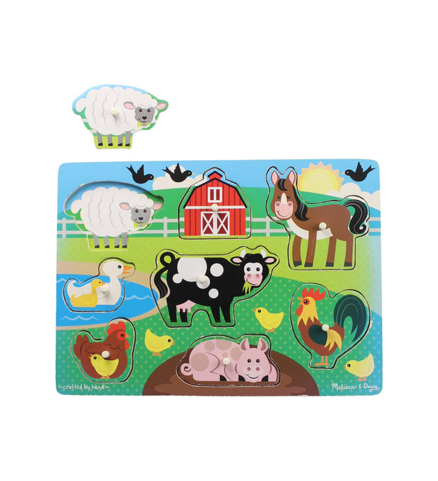 A Green Board Games & Puzzles from Melissa & Doug in size O/S for neutral. (Back View)
