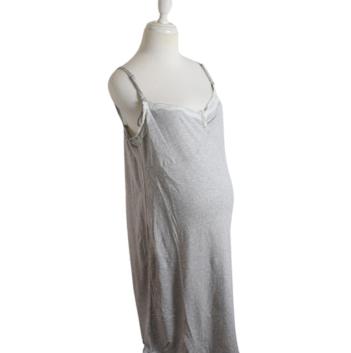 A Grey Sleeveless Dresses from Blooming Marvellous in size M for maternity. (Front View)