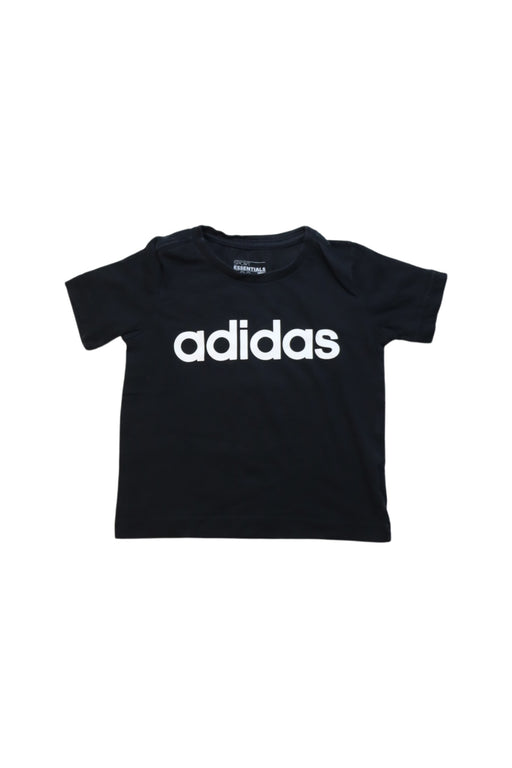 A Black Short Sleeve T Shirts from Adidas in size 2T for boy. (Front View)