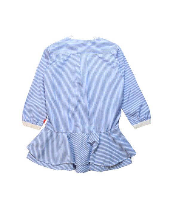 A Blue Long Sleeve Dresses from Molo in size 4T for girl. (Back View)