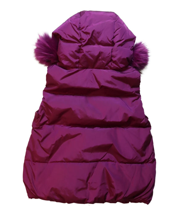 A Pink Outerwear Vests from Moncler in size 6T for girl. (Back View)