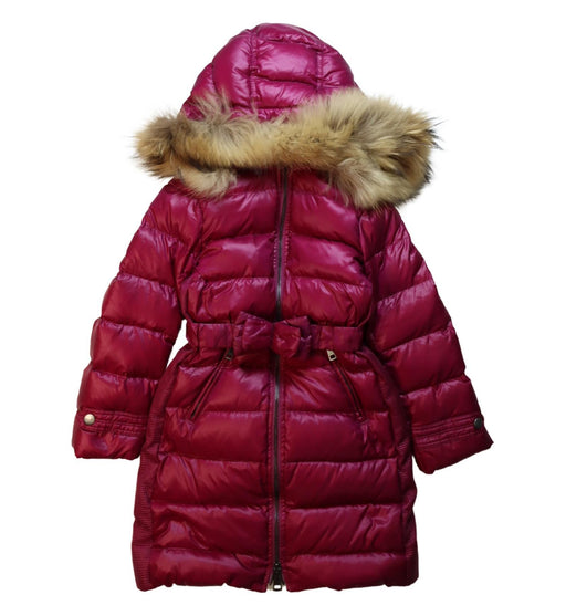 A Pink Puffer/Quilted Coats & Outerwear from Burberry in size 6T for girl. (Front View)