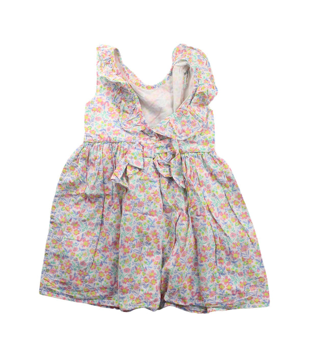 A White Sleeveless Dresses from Tommy Bahama in size 4T for girl. (Back View)
