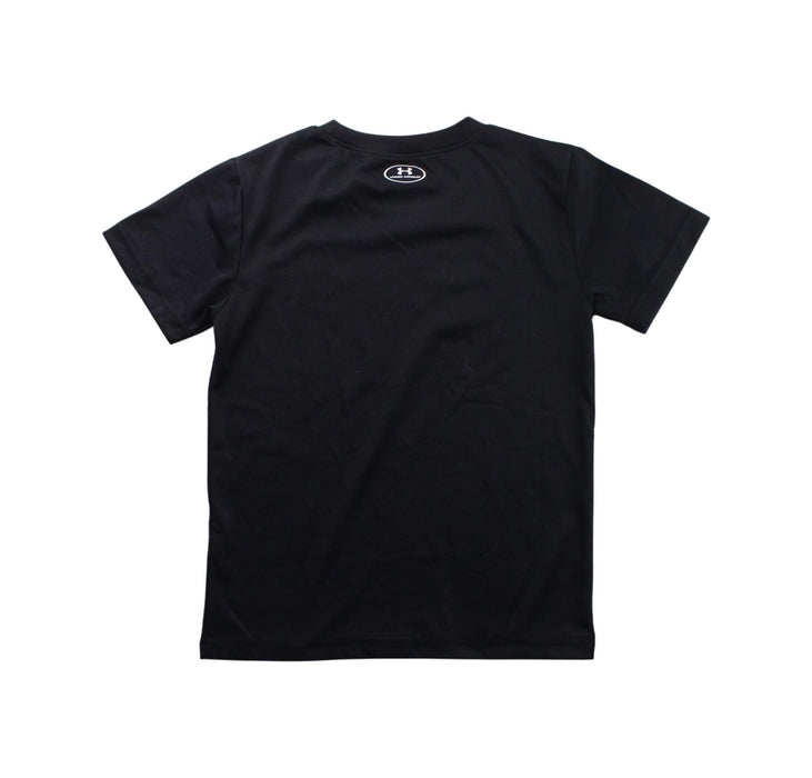 A Black Short Sleeve T Shirts from Under Armour in size 5T for boy. (Back View)