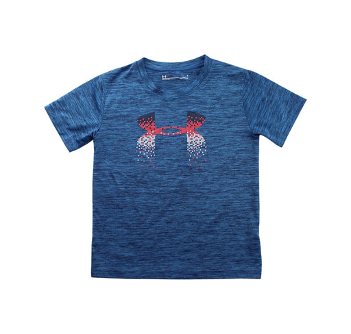 A Blue Short Sleeve T Shirts from Under Armour in size 6T for boy. (Front View)