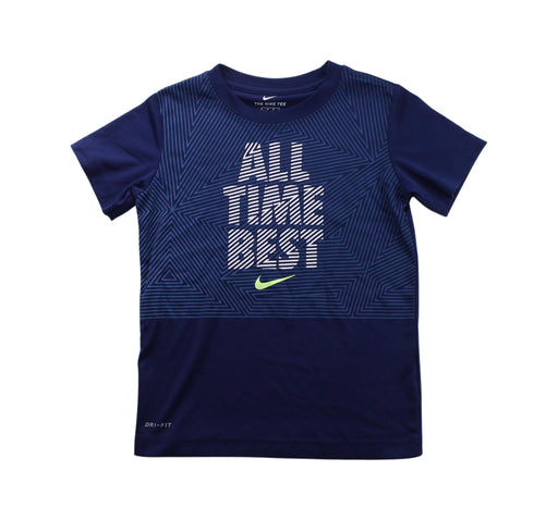 A Blue Short Sleeve T Shirts from Nike in size 6T for boy. (Front View)