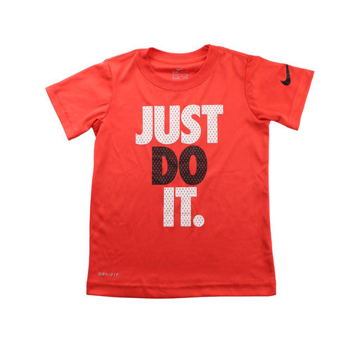 A Orange Short Sleeve T Shirts from Nike in size 4T for boy. (Front View)