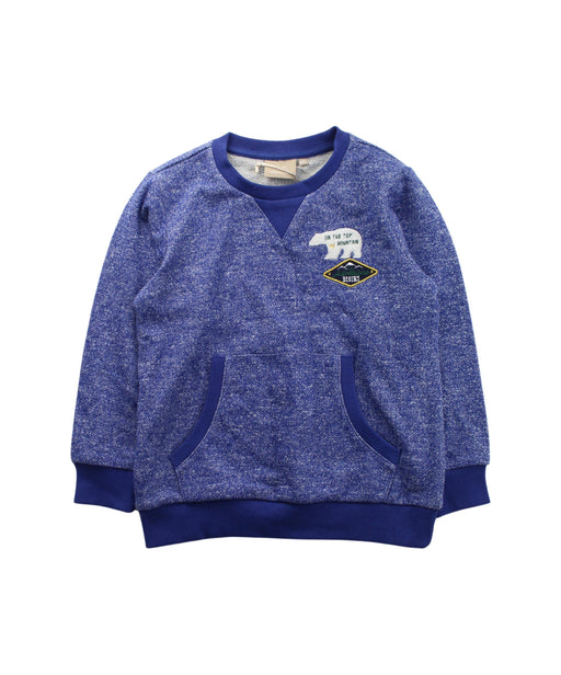 A Blue Crewneck Sweatshirts from Chickeeduck in size 5T for boy. (Front View)