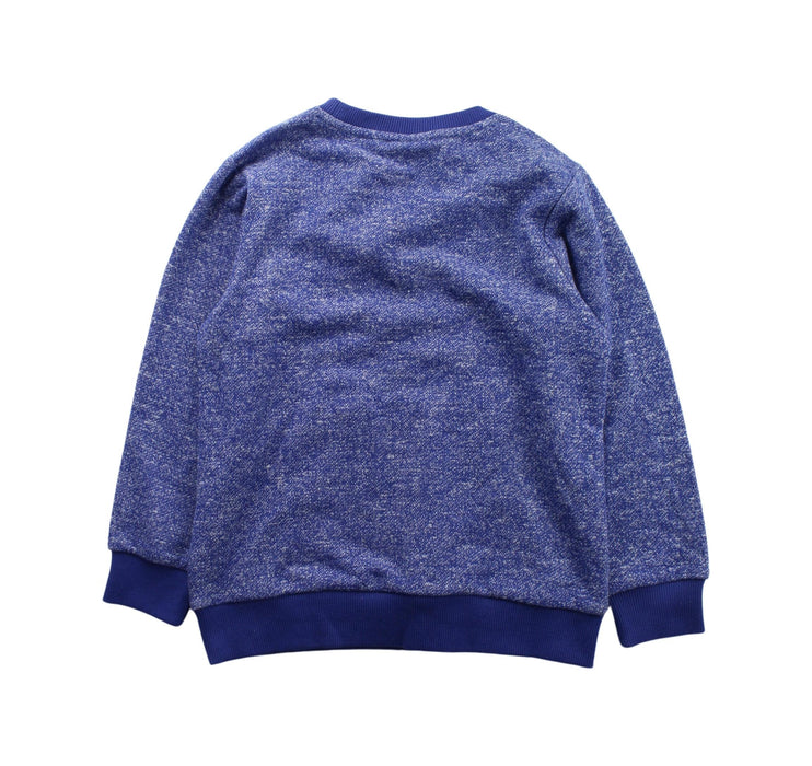 A Blue Crewneck Sweatshirts from Chickeeduck in size 5T for boy. (Back View)