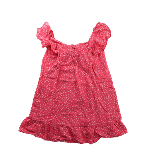 A Pink Sleeveless Dresses from Lil' Lemons in size 6T for girl. (Front View)
