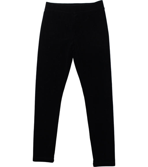 A Black Leggings from Crewcuts in size 6T for girl. (Front View)