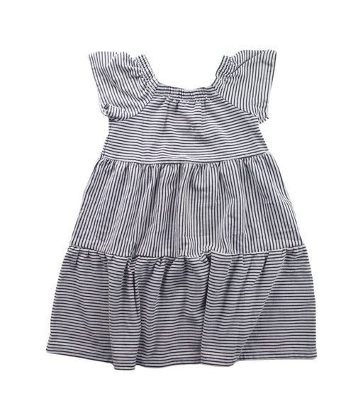 A Black Short Sleeve Dresses from Seed in size 5T for girl. (Front View)