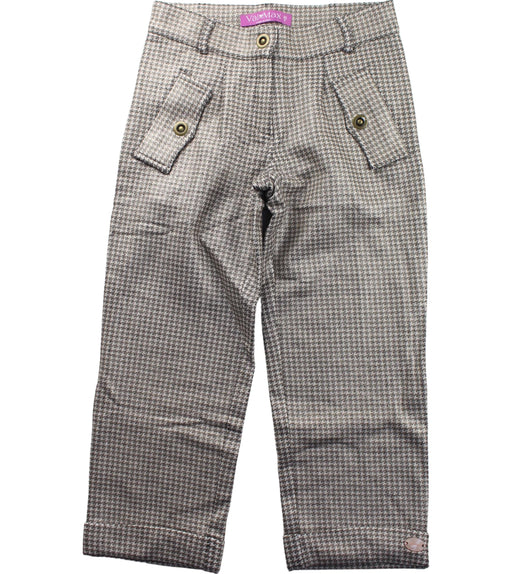 A Grey Casual Pants from ValMax in size 6T for girl. (Front View)