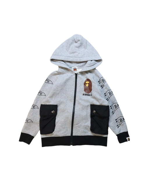 A Multicolour Zippered Sweatshirts from BAPE KIDS in size 5T for boy. (Front View)