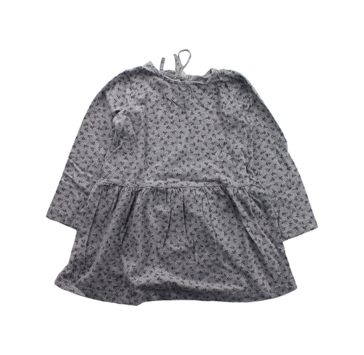 A Grey Long Sleeve Dresses from Siseo Olive in size 4T for girl. (Front View)
