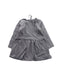A Grey Long Sleeve Dresses from Siseo Olive in size 4T for girl. (Back View)