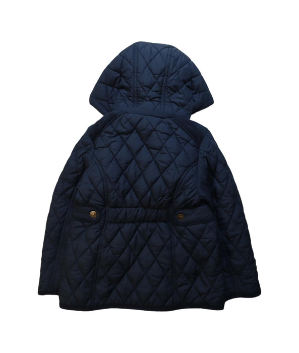 A Navy Puffer/Quilted Jackets from Joules in size 6T for girl. (Back View)