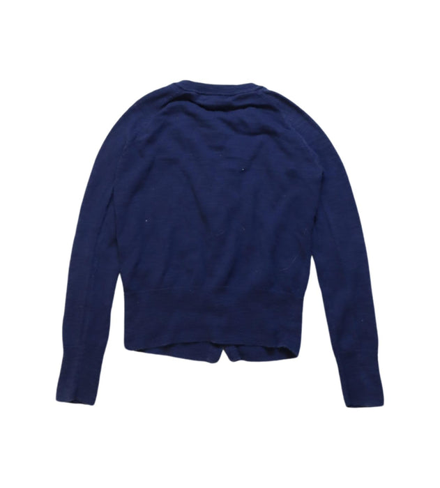 A Navy Cardigans from Crewcuts in size 4T for girl. (Back View)
