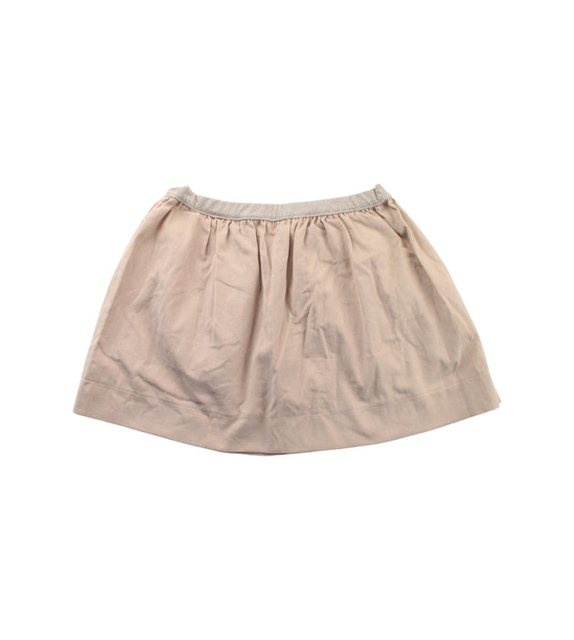 A Beige Short Skirts from Les Enfantines in size 6T for girl. (Back View)
