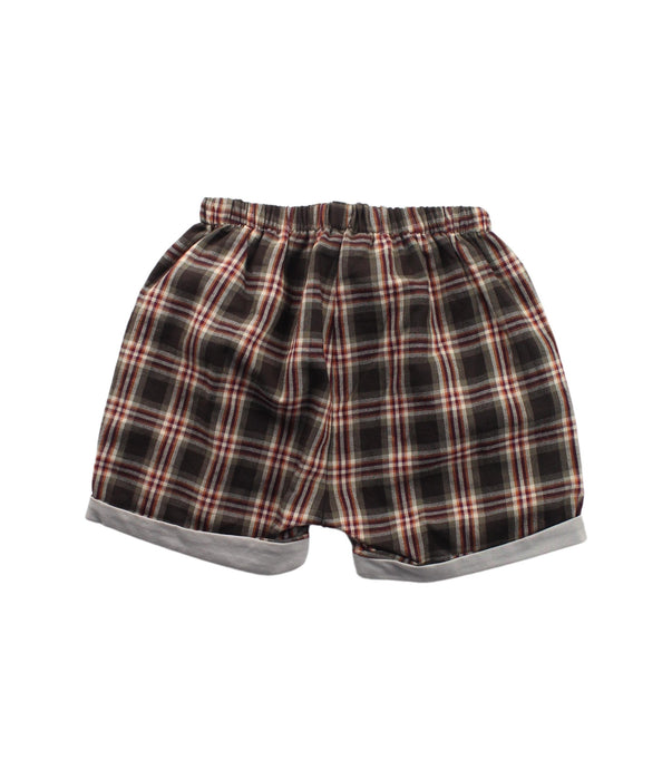 A Black Shorts from Les Enfantines in size 6T for boy. (Back View)