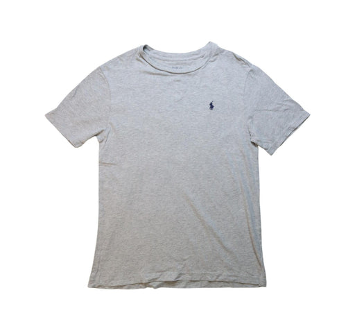 A Grey Short Sleeve T Shirts from Polo Ralph Lauren in size 10Y for boy. (Front View)