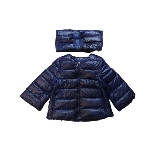 A Navy Puffer/Quilted Jackets from Nicholas & Bears in size 6T for neutral. (Front View)