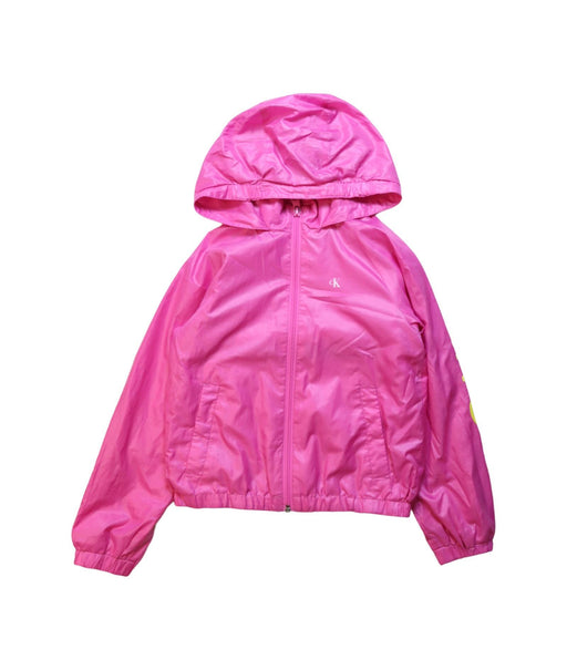 A Multicolour Lightweight Jackets from Calvin Klein in size 6T for girl. (Front View)