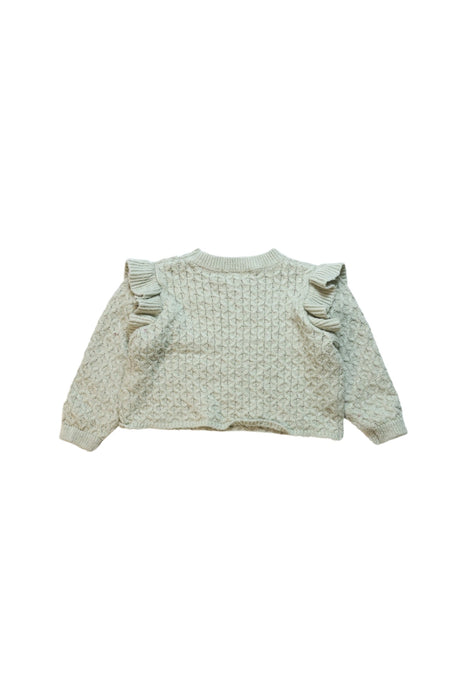A White Long Sleeve Tops from Rylee + Cru in size 12-18M for girl. (Back View)