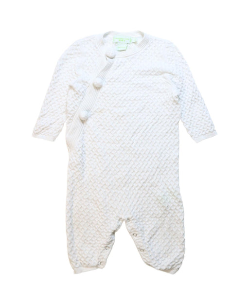 A White Long Sleeve Jumpsuits from Shanghai Tang in size 6-12M for neutral. (Front View)