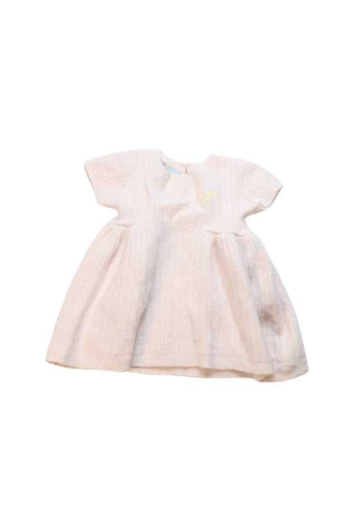 A Pink Short Sleeve Dresses from Dior in size 6-12M for girl. (Front View)