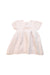 A Pink Short Sleeve Dresses from Dior in size 6-12M for girl. (Back View)