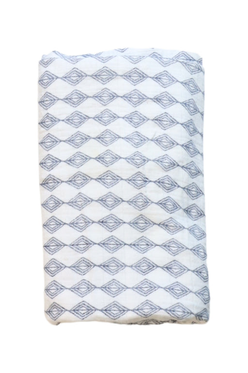 A Blue Swaddles from Aden & Anais in size O/S for neutral. (Front View)