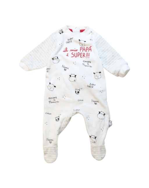 A Multicolour Onesies from Chicco in size 0-3M for neutral. (Front View)