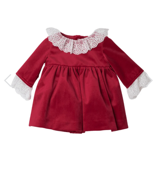 A Red Long Sleeve Dresses from Fina Ejerique in size 12-18M for girl. (Front View)