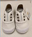 A White Slip Ons from Lastella in size 7Y for neutral. (Front View)