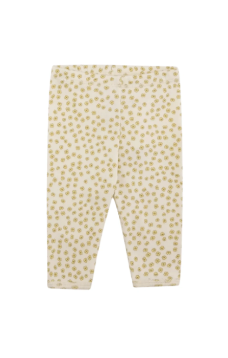 A Yellow Leggings from Konges Sløjd in size 0-3M for girl. (Front View)