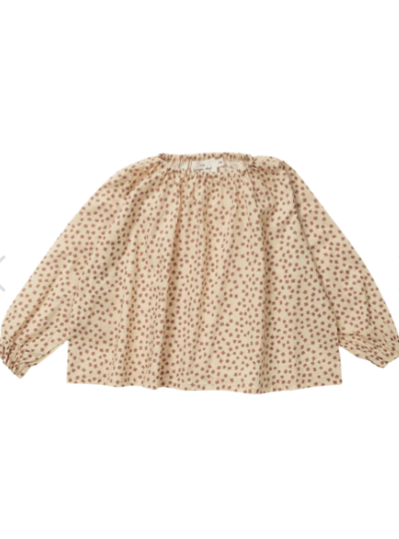 A Beige Long Sleeve Tops from Konges Sløjd in size 6-12M for girl. (Front View)