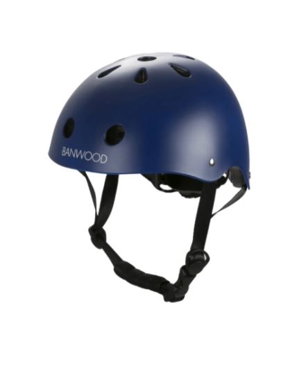 A Navy Bikes & Helmets from Banwood in size O/S for boy. (Front View)