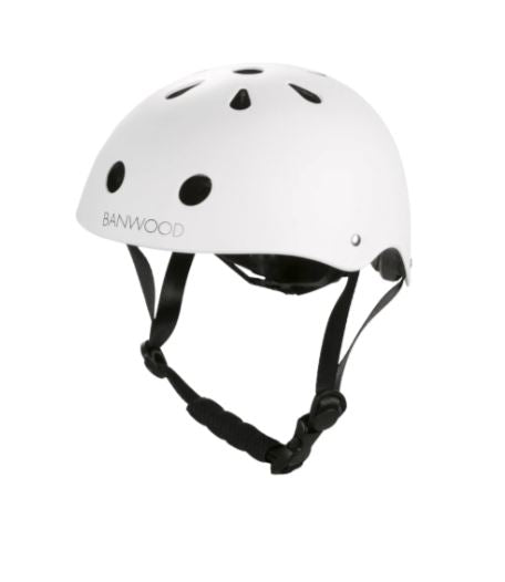 A White Bikes & Helmets from Banwood in size O/S for neutral. (Front View)