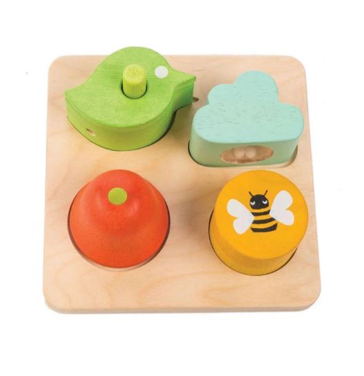 A Multicolour Wooden Toys from Tender Leaf in size O/S for neutral. (Front View)