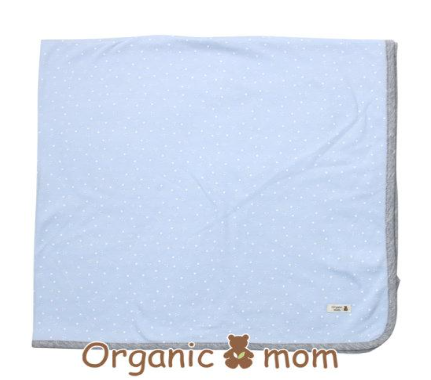 A Blue Swaddles from Organic Mom in size O/S for boy. (Front View)