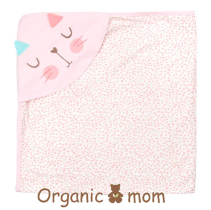 A Pink Swaddles from Organic Mom in size O/S for girl. (Front View)