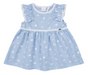 A Blue Sleeveless Dresses from Happyland in size 6-12M for girl. (Front View)
