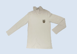 A Beige Long Sleeve Tops from Numero in size 7Y for neutral. (Front View)